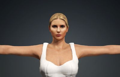 美国总统特朗普女儿伊万卡 金发美女