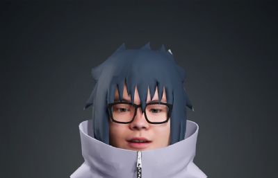 宇智波佐助模型 有绑定