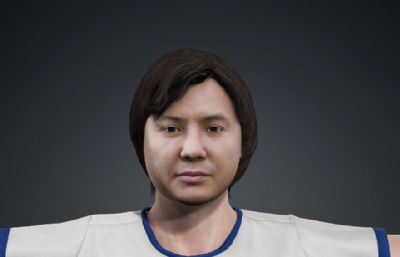 长发男人 精神小伙跳舞动画 有绑定