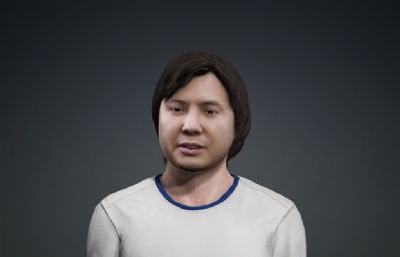 长发男人 精神小伙跳舞动画 有绑定