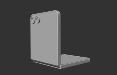三星 Galaxy z flip7 多角度可调节手机C4D模型
