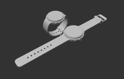 三星Galaxy Watch 8 Classic手表C4D模型
