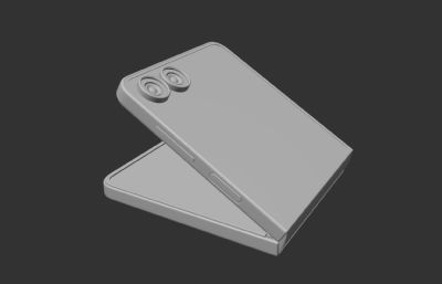 三星 Galaxy z flip7 多角度可调节手机C4D模型