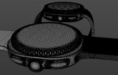 三星Galaxy Watch 8 Classic手表C4D模型