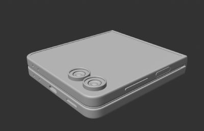 三星 Galaxy z flip7 多角度可调节手机C4D模型