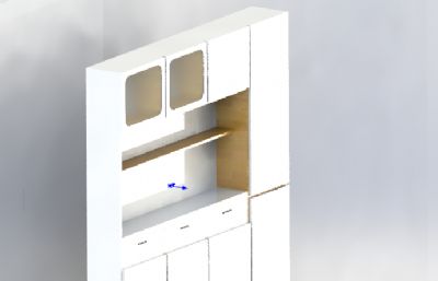 家具衣柜餐边柜模型