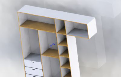 家具衣柜餐边柜模型