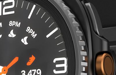 三星Galaxy Watch 8 Classic手表渲染模型