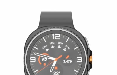 三星Galaxy Watch 8 Classic手表渲染模型