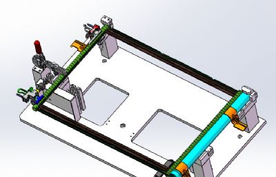 汽车空调散热器装配工装夹具