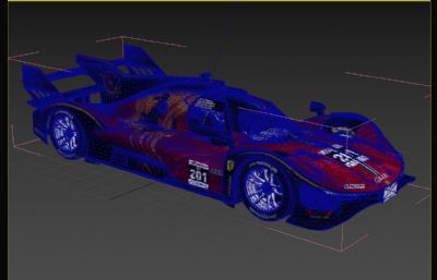 Ferrari499 法拉利赛车塌陷模型