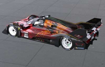 Ferrari499 法拉利赛车塌陷模型