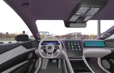 比亚迪仰望U7汽车3d塌陷模型