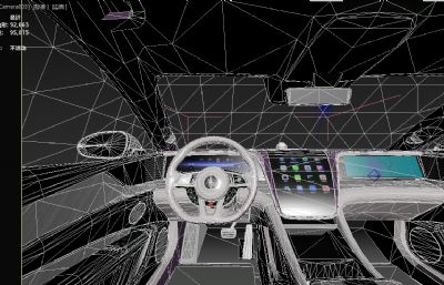 比亚迪仰望U7汽车3d塌陷模型