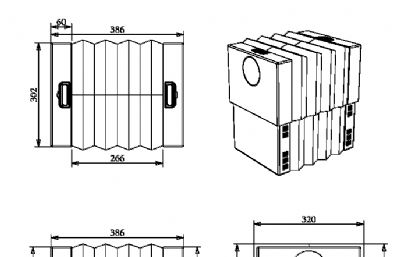折叠烘鞋器-家用小电器-建模渲染