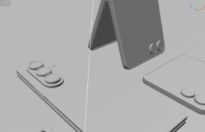 三星最新Samsung Galaxy  Z Flip7/Z Fold7/Watch 8 Series 全家桶C4D模型