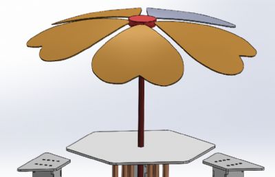 沙滩桌模型