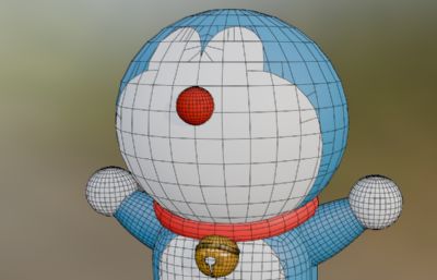 哆啦A梦造型blender模型