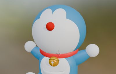 哆啦A梦造型blender模型