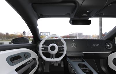 2025款梅赛德斯奔驰CLA汽车3dmax塌陷模型