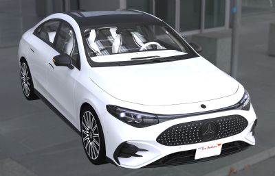 2025款梅赛德斯奔驰CLA汽车3dmax塌陷模型