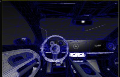 2025款梅赛德斯奔驰CLA汽车3dmax塌陷模型