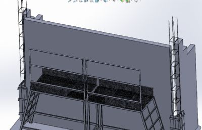 带护栏建筑施工平台