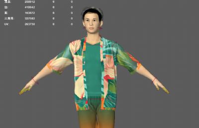 短裤衬衣休闲服路人 夏日度假帅哥