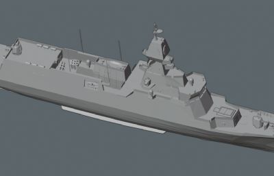 韩国海军庆北号护卫舰stl模型