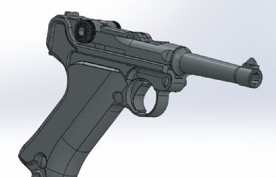 鲁格P08手枪 二战德军军官用LUGER