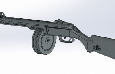 PPSh41 Submachine Gun波波沙冲锋枪