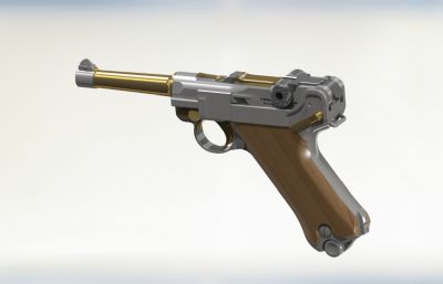 鲁格P08手枪 二战德军军官用LUGER