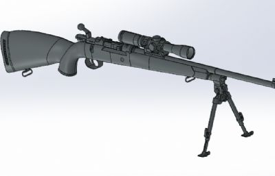 Mauser瑞典毛瑟1900步枪带两脚架栓动步枪带瞄准器