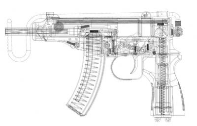 VZ-61蝎式冲锋枪Scorpion捷克造Samopal Vzor 1961
