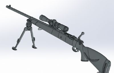 Mauser瑞典毛瑟1900步枪带两脚架栓动步枪带瞄准器