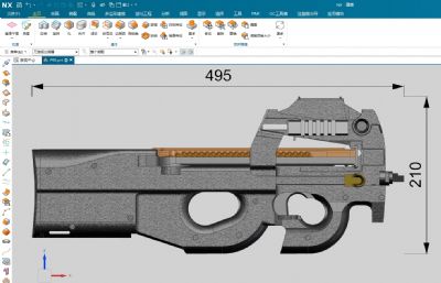 P90 Submachine Gun比利时赫斯塔尔公司研制的一型冲锋枪