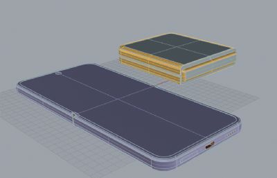 小米 MIX Flip 2手机3D模型