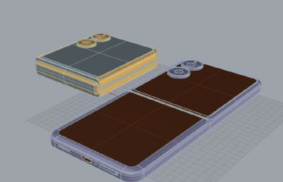 小米 MIX Flip 2手机3D模型
