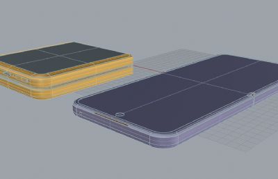 小米 MIX Flip 2手机3D模型