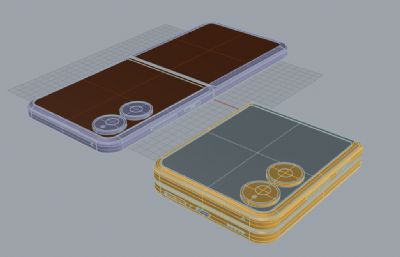 小米 MIX Flip 2手机3D模型