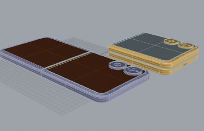 小米 MIX Flip 2手机3D模型