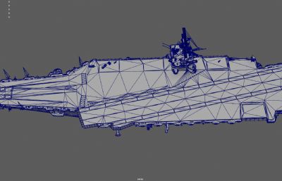 福莱斯特号航空母舰3D模型,多种格式,已塌陷