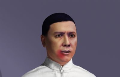 咏春叶问,写实功夫虚拟人,全身绑定
