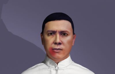 咏春叶问,写实功夫虚拟人,全身绑定