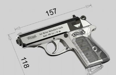 Walther PPK瓦尔特PPK手枪