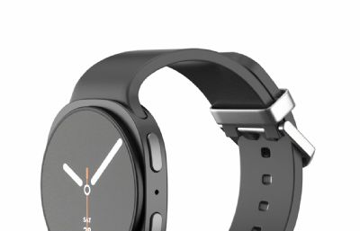 三星Galaxy Watch 8手表渲染文件包含贴图