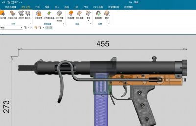 M3 Submachine Gun冲锋枪注油枪黄油枪STP,FBX模型