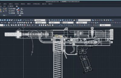 M3 Submachine Gun冲锋枪注油枪黄油枪STP,FBX模型