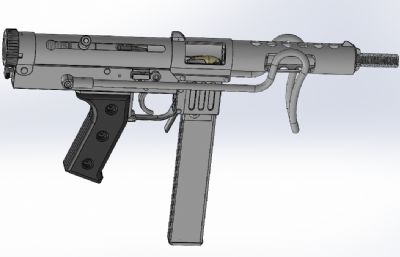 M3 Submachine Gun冲锋枪注油枪黄油枪STP,FBX模型
