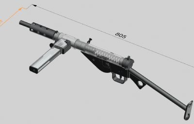 司登mk2冲锋枪STEN Submachine Gun二战英国斯登冲锋枪